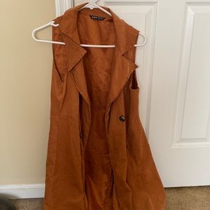 Burnt orange lightweight vest